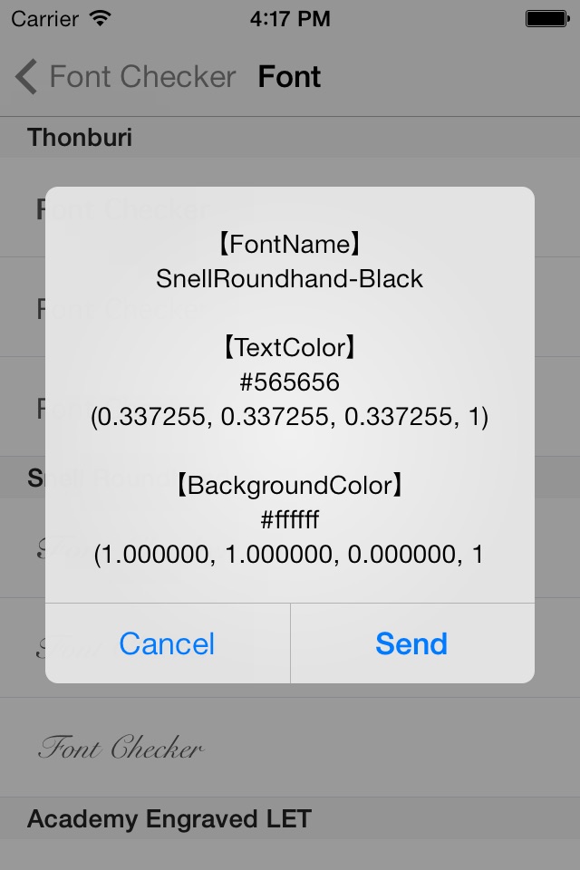 Font Checker - Display confirmation of UIFont screenshot 4