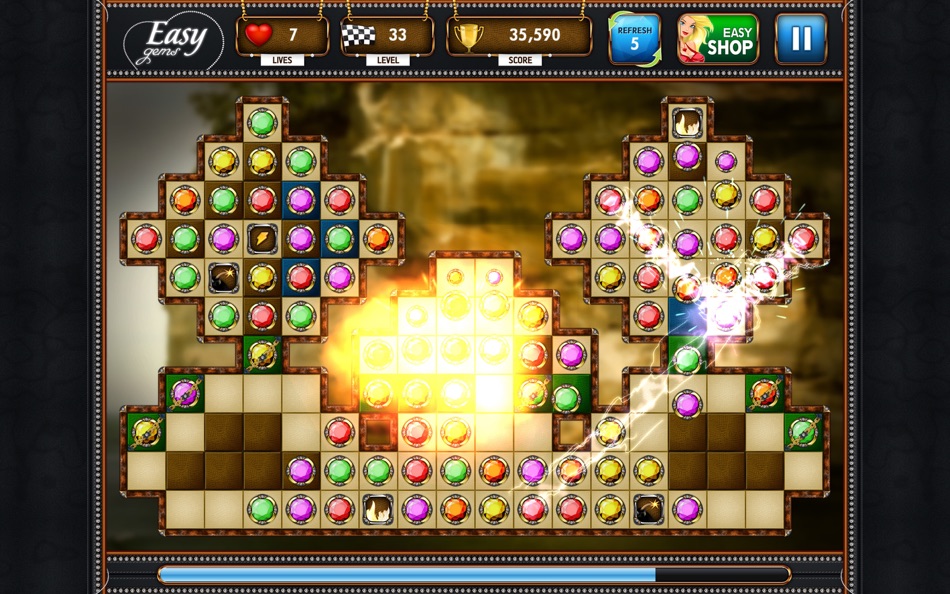 #4. Easy Gems: Amazing Match 3 Puzzle (macOS) Av: Aliaksandr Branavets