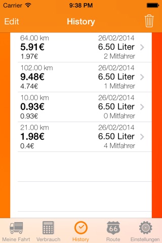 Fahrkostenrechner + (PRO) screenshot 3