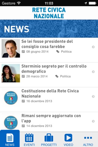 Rete Civica Nazionale screenshot 2