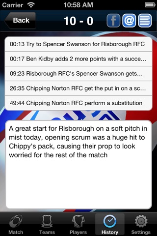 Rugby Reporter Pro screenshot 3