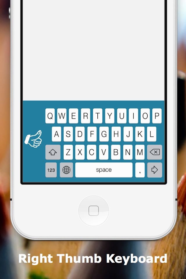 Thumb Keyboard - Single Thumb Keyboard to easy typing screenshot 3