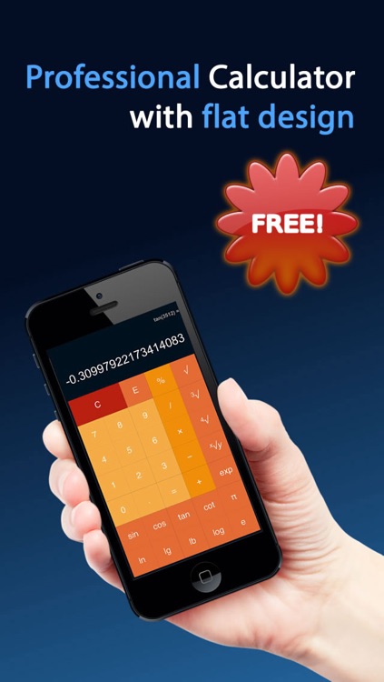 Calculator : Scientific & Percentage & Flat Design