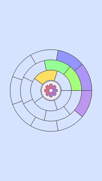 Circles - Rotate the Rings, Slide the Sectors, Combine the Colors