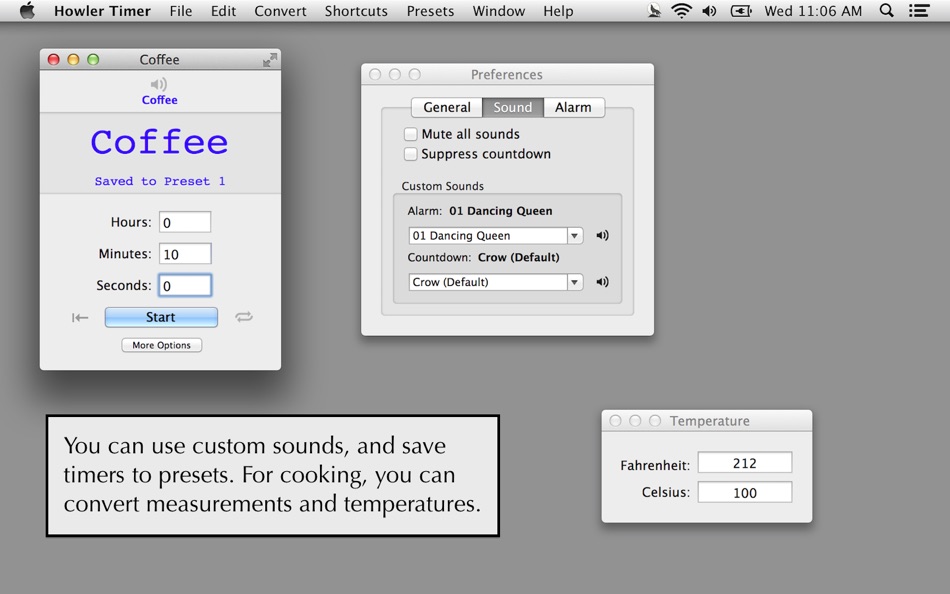 #3. Howler Timer (macOS) بواسطة: Stephen Lind