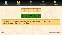 Game screenshot Med Term Scramble apk