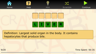 Screenshot #2 pour Med Term Scramble
