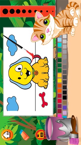 かわいい猫＆犬のぬりえ - すべて1動物では、グッドキッド用塗料と色のゲームのHDを描きますのおすすめ画像4