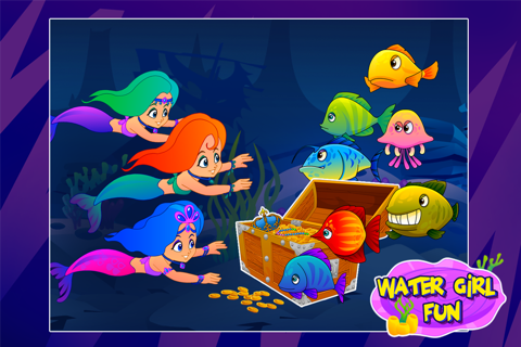 Water Girl Coral Fun - All Fish & Mermaids Lagoon Hook Up & Play Fun Girly Games screenshot 3