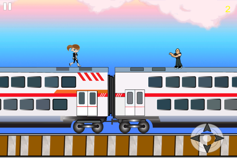 Agent Blonde Kicks Booty - Train Escape Battle Game screenshot 2