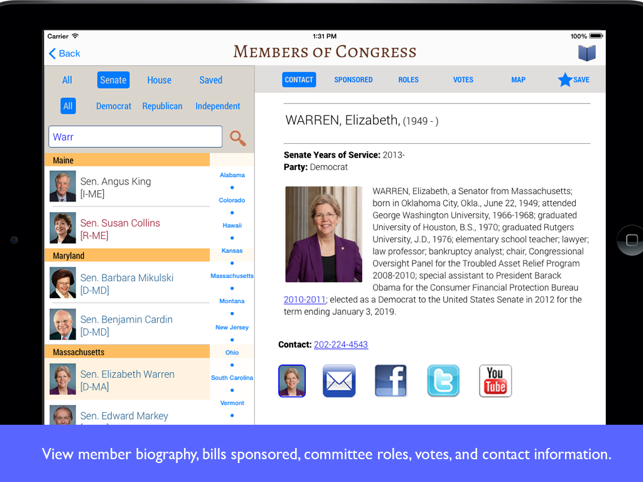 In Congress - US Congress Dashboard