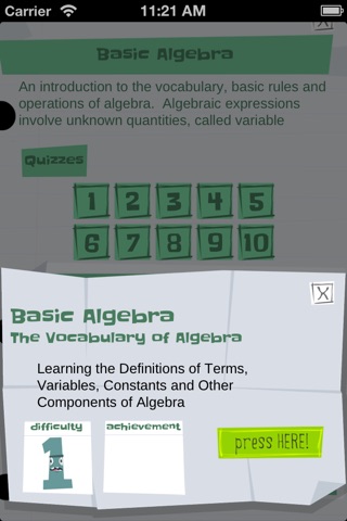 Algebra Basics screenshot 3