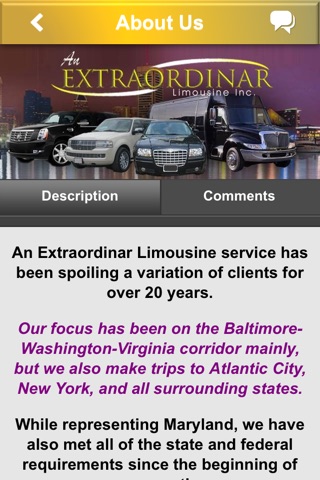 An Extraordinar Limousine Svce in Baltimore, MD - Half The Fun Is Getting There! screenshot 2