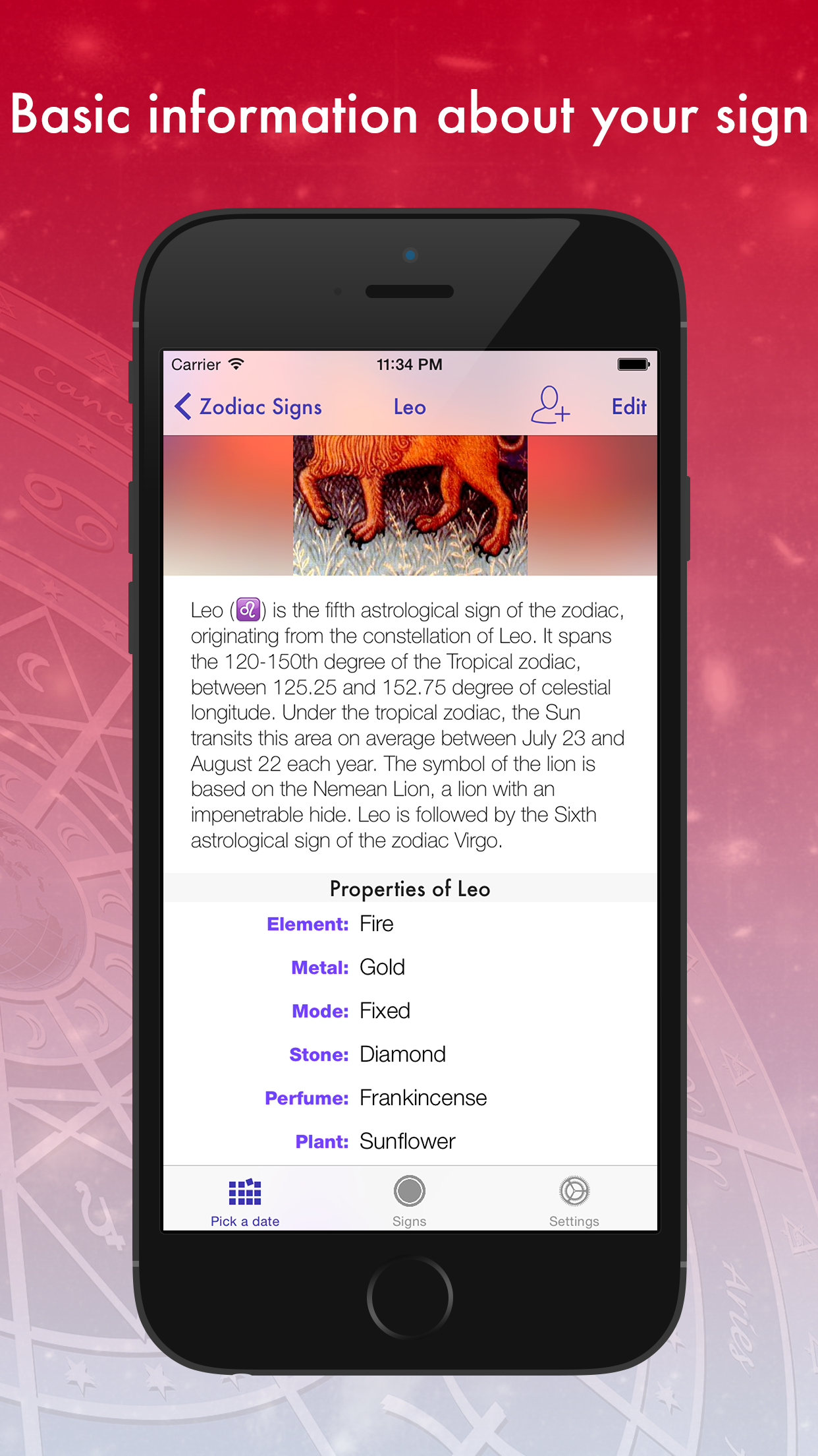 Zodiac Signs! screenshot 2