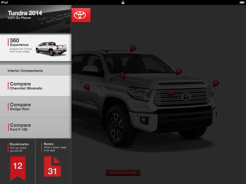 Tundra 360 Comparison App 2014 screenshot 2