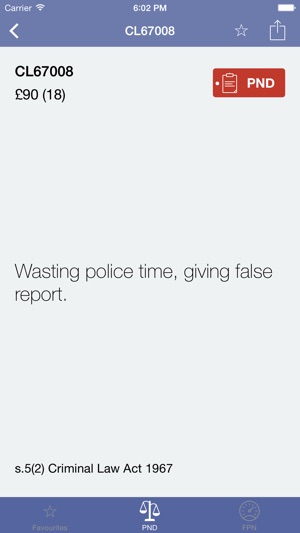 Penalties - FPN & PND PentiP Codes & Costs for UK Police(圖2)-速報App