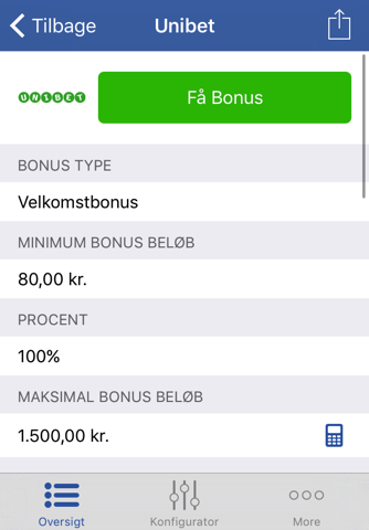 Wettbonus screenshot 2