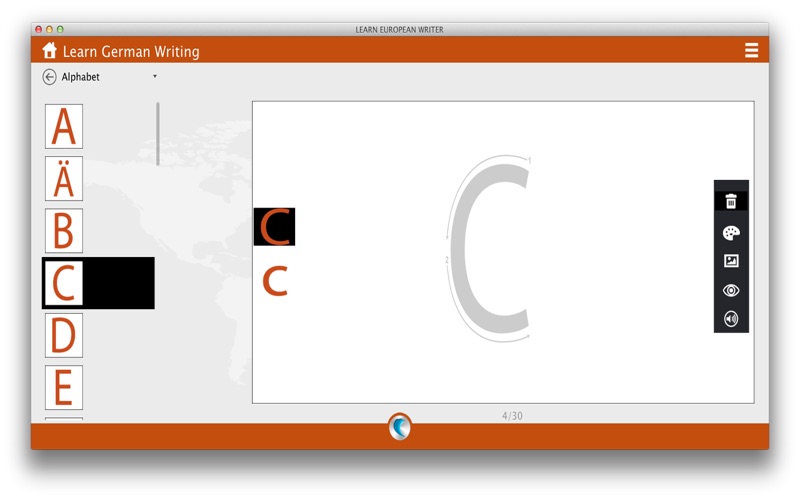 Screenshot #1 pour Learn European Writer