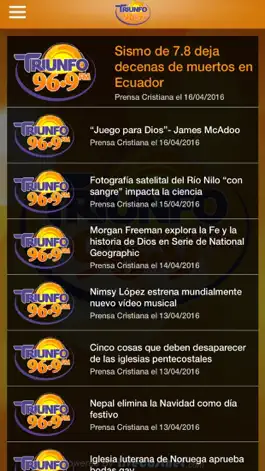 Game screenshot Triunfo 96.9 FM hack