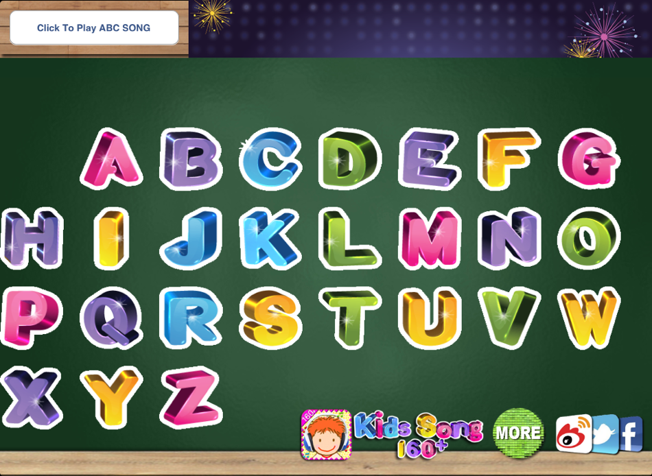 #3. ABC Song - Alphabet Song with Action & Touch Sound Effect (iOS) 来自: AppsNice