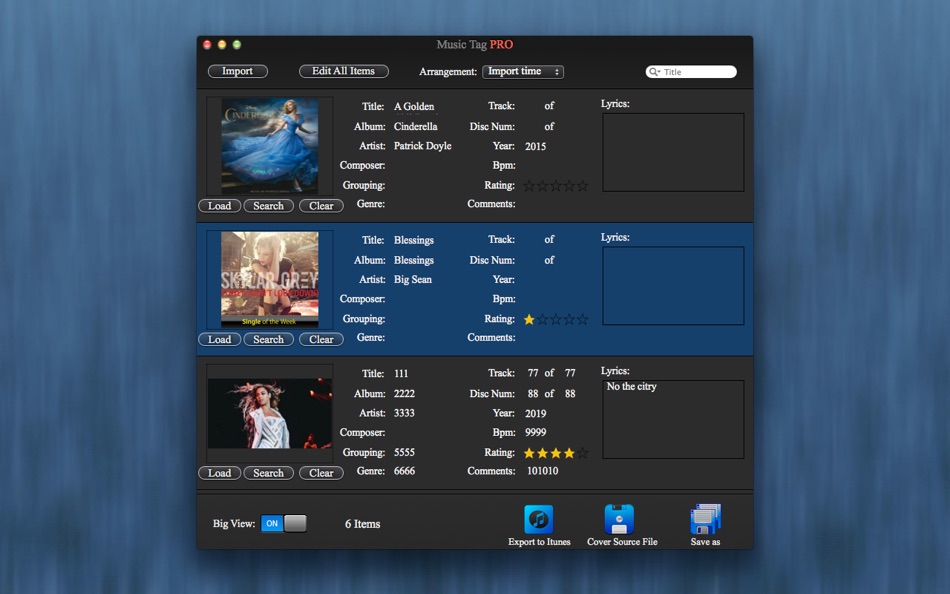Music Tag Edit - Batch ID3 Editor - 3.1.6 - (macOS)