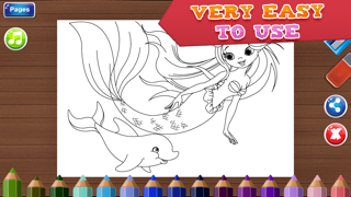 Screenshot #1 pour Coloring Pages for Girls - Fun Games for Kids