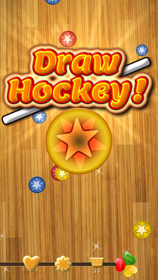 Screenshot #1 pour Dessinez le Hockey libre HD - jouer 1, 2 et 4 joueurs dans la meilleure table jeu de Air Hockey en bois