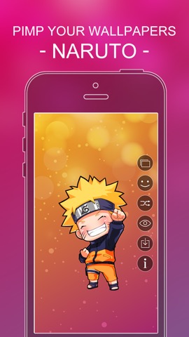 Pimp Your Wallpapers Pro - Naruto Edition for iOS 7のおすすめ画像2