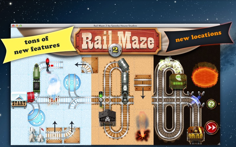 Screenshot #1 pour Rail Maze 2 : Train Puzzler