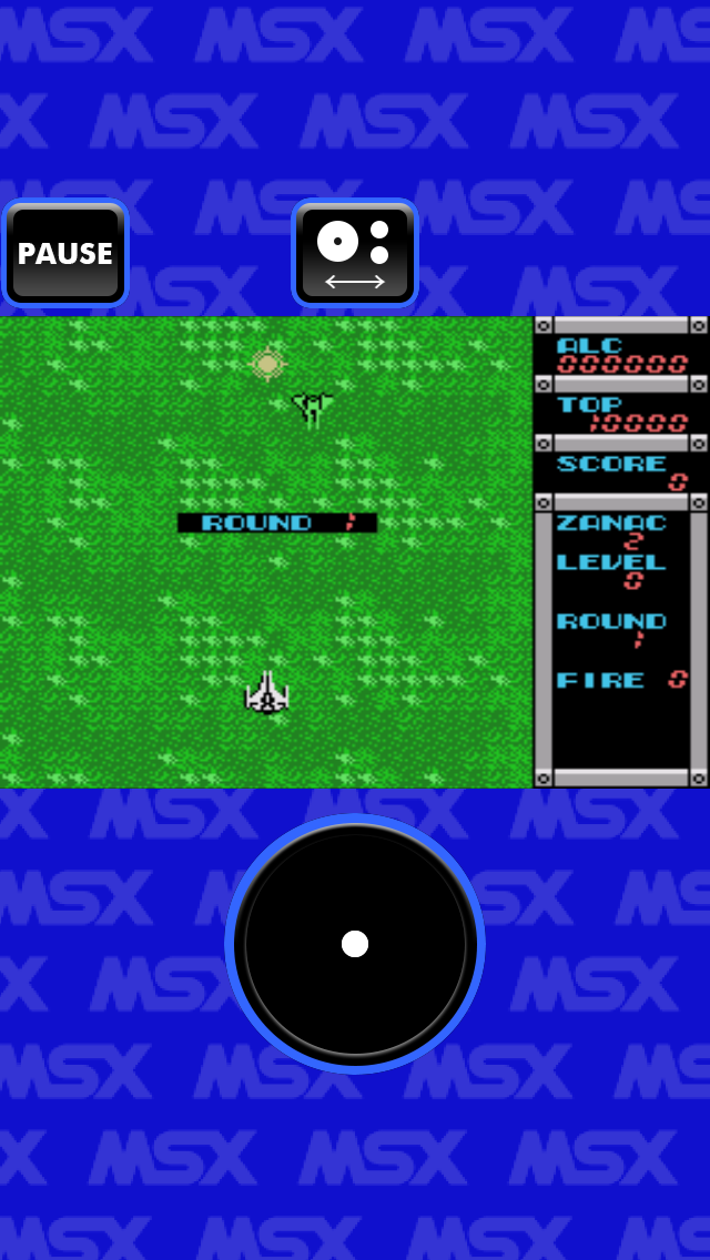 Screenshot from ZANAC MSX