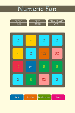 2048 Numeric Fun screenshot 4