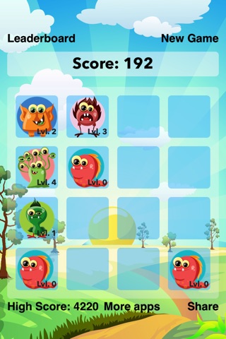 Monsters 2048 screenshot 2