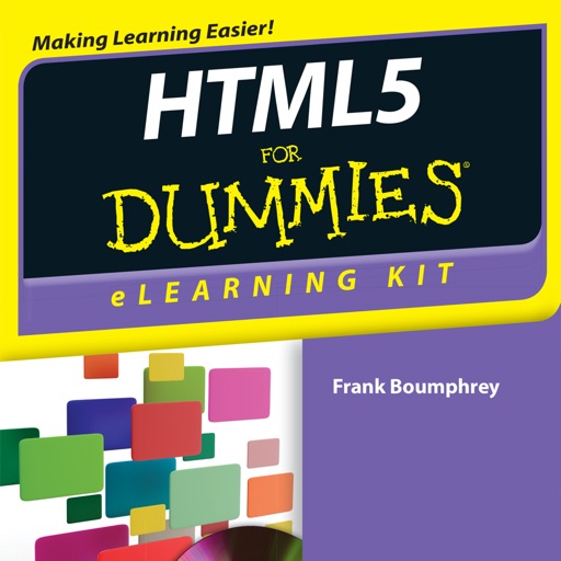 HTML5 Tutorials For Dummies - Official How To Book, Inkling Interactive Edition icon