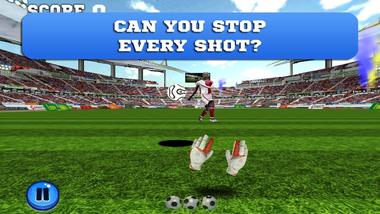 Flick Goalkeeper - Can you stop the soccer ball of a football striker's perfect kick?
