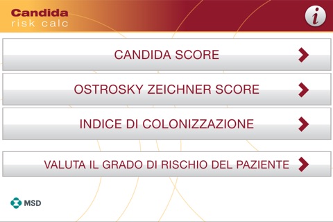 Candida Risk Calc screenshot 2