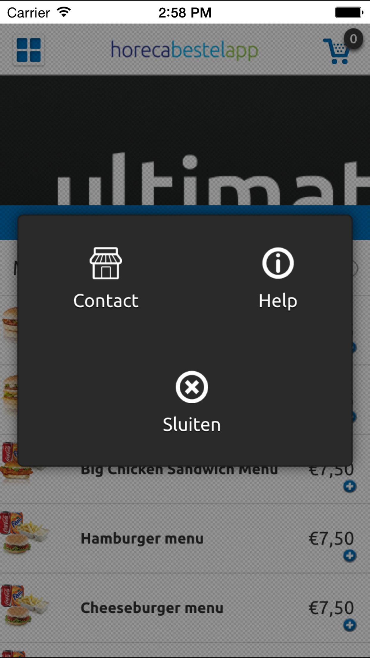 Horeca Bestel App