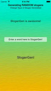 SloganGen screenshot #1 for iPhone