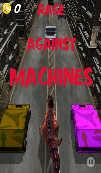 reptilian dragster sick race - wrecking dinosaur racing adventure iphone screenshot 2