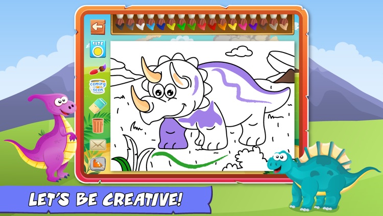 Dinosaurs Activity Center Paint & Play Free - All In One Educational Dino Learning Games for Toddlers and Kids screenshot-4