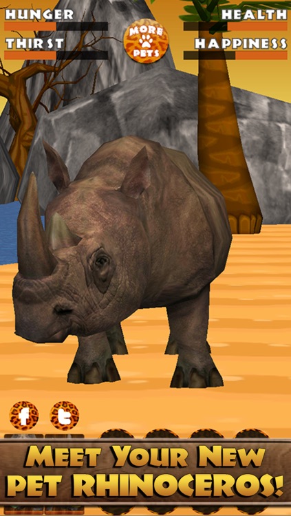 Virtual Pet Rhinoceros