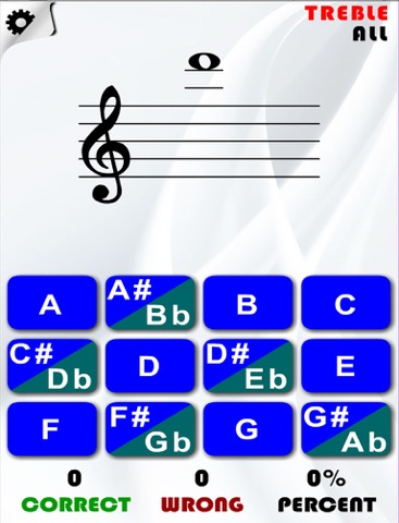 Screenshot #5 pour Note and Key Signature Trainer (Treble,Bass,Alto,Tenor)