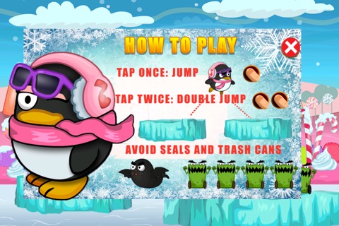 Candy Cool Club Penguin Escape:Free Addictive Kids Run and Jump Game screenshot 2