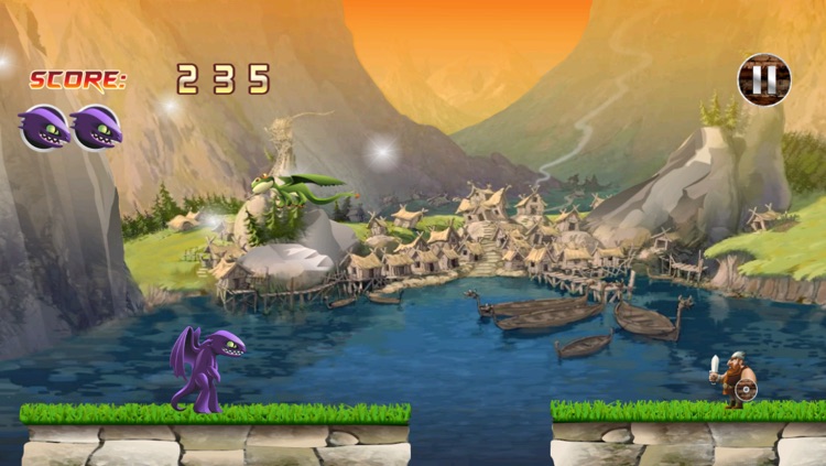 Dragon War Racing Game - Race against Thrones of Vikings