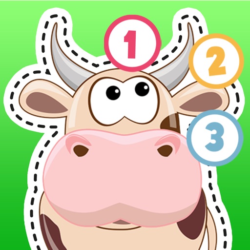 Kids Puzzle Teach Me Tracing Counting With Farm Animals Cartoon