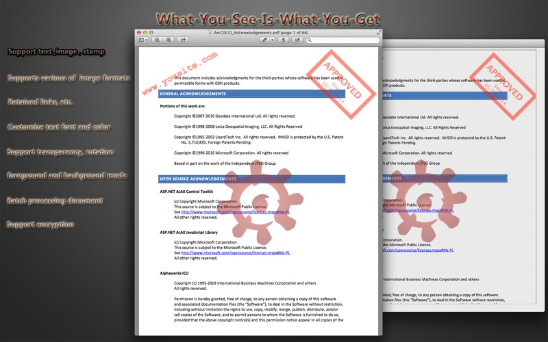 Screenshot #2 pour Pdf Watermark Plus