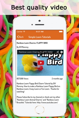 Rainbow Looms : Best Video guide for bracelets, necklace, flowers, cartoons, and many more screenshot 4