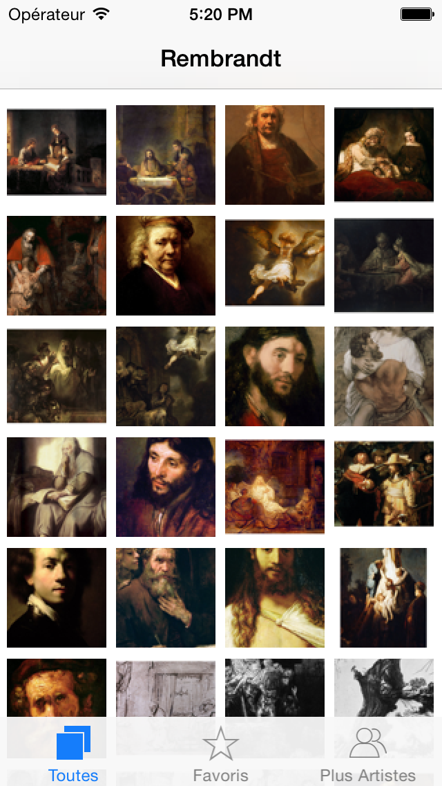 Screenshot #1 pour Rembrandt 174 œuvres ( HD 170M+)