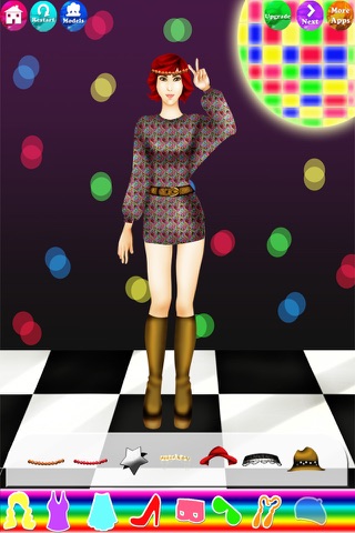 70's Fashion & Dress Up Game FREE! A High Style Psychedelic Disco Party Makeover screenshot 2