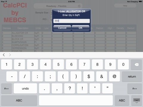 CalcPCI screenshot 3