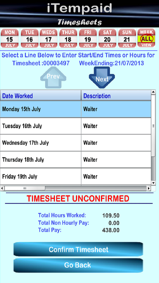 How to cancel & delete iTempaid Timesheets from iphone & ipad 3